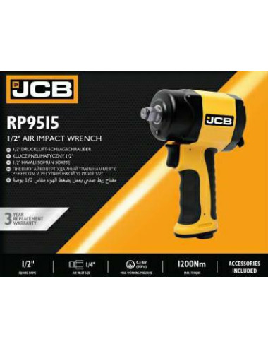 JCB PNEUMATYCZNY KLUCZ 1/2" 1200Nm 1,5KG
