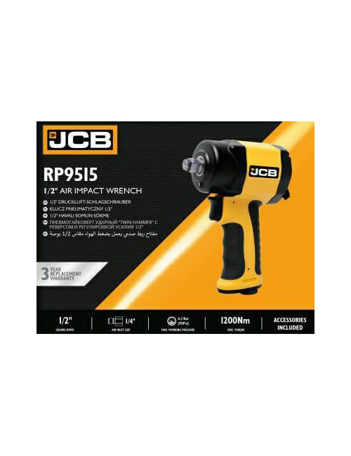 JCB PNEUMATYCZNY KLUCZ 1/2" 1200Nm 1,5KG