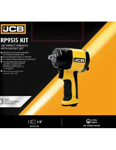 JCB PNEUMATYCZNY KLUCZ 1/2" + NASADKI