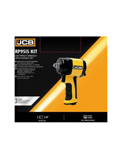 JCB PNEUMATYCZNY KLUCZ 1/2" + NASADKI