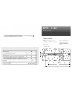 FISCHER KOŁEK ROZPOROWY SXRL 10 x 80 T40 50szt