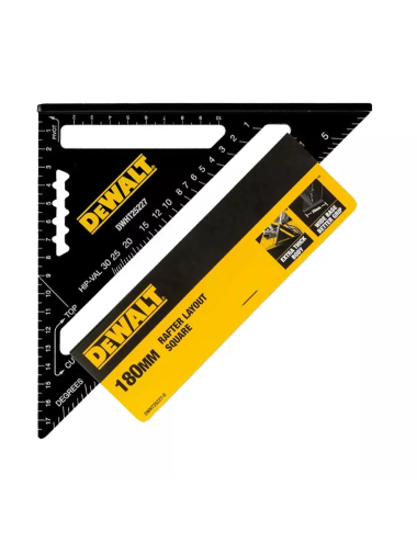 DEWALT KĄTOWNIK 18cm DWHT25227-0 PRZYMIAR DEKARSKI ZE STOPKĄ