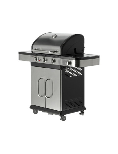 YATO GRILL GAZOWY 3+1, STAL NIERDZEWNA 11,2KW