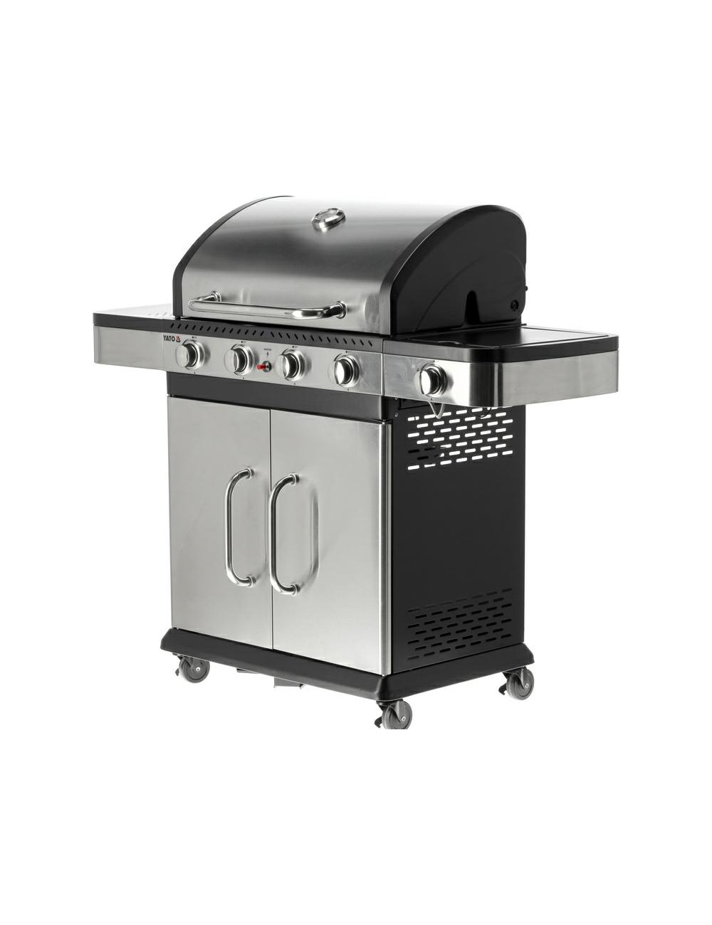 YATO GRILL GAZOWY 4+1, STAL NIERDZEWNA 14,2KW YG-20019