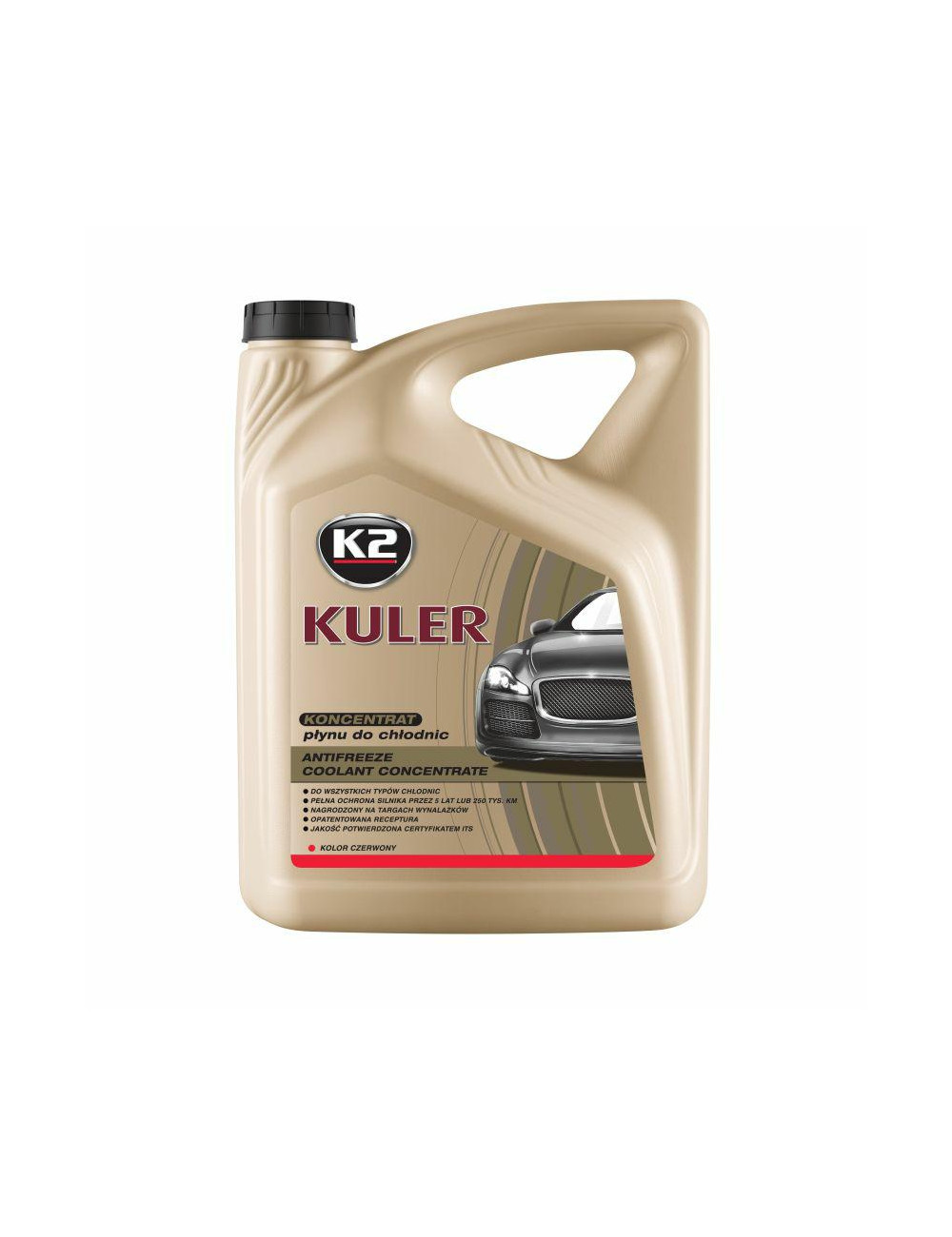 K2 PŁYN DO CHŁODNIC KULER KONC. 5L CZERWONY