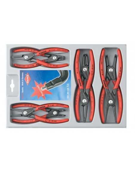 KNIPEX SZCZYPCE DO PIERŚCIENI ZACISKOWYCH SEGERA KOMPLET 8 elem.