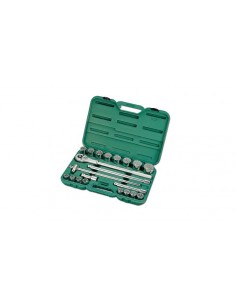 HONITON ZESTAW KLUCZY 21  ELEMENTÓW  3/4" NASADKI 12-KĄTNE 6221