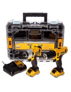 DEWALT ZESTAW COMBO 10,8V DCK211D2T (DCD710+DCF815) 2x2,0Ah TSTAK V