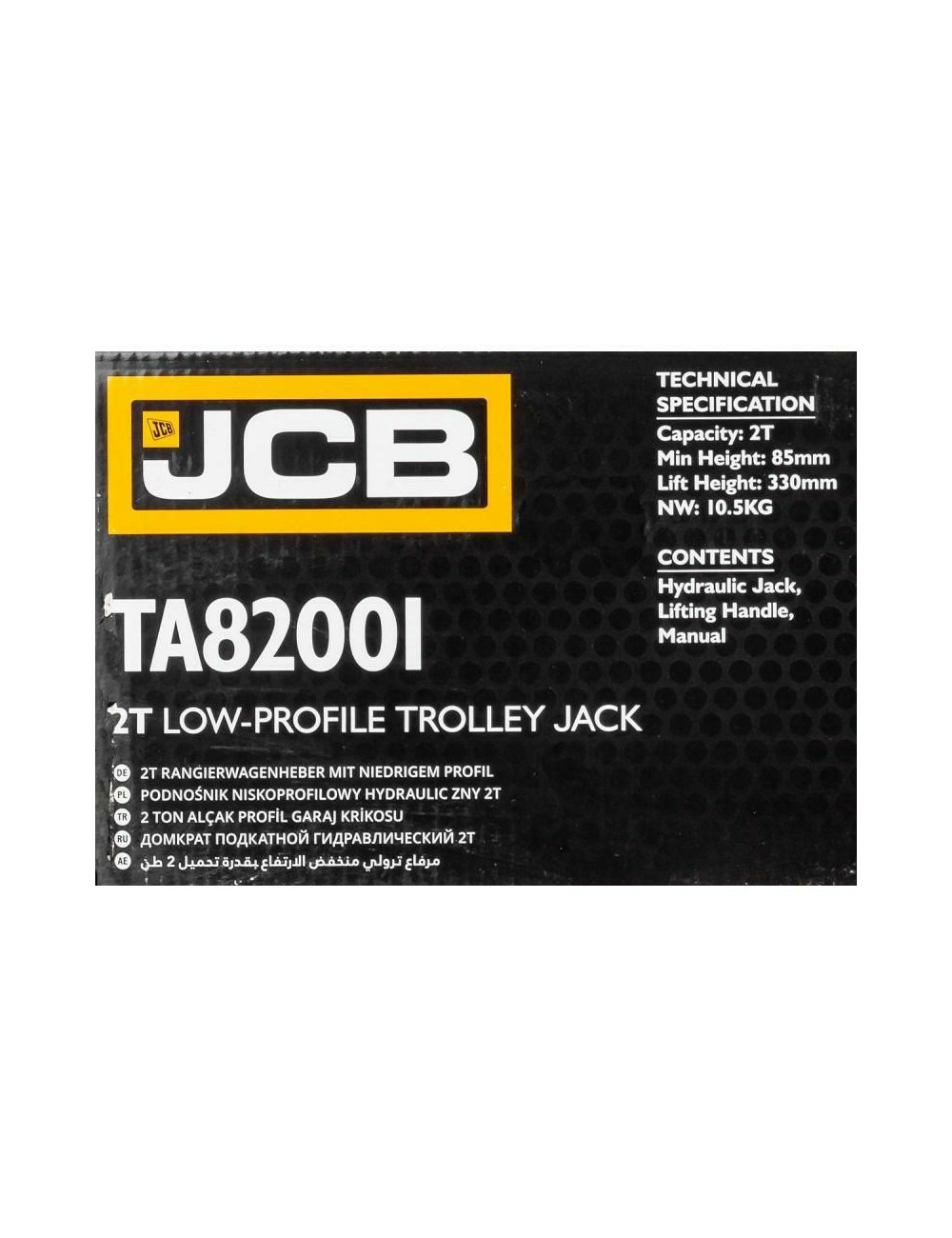 JCB DŹWIGNIK "ŻABA" 2T NISKOPROFILOWY