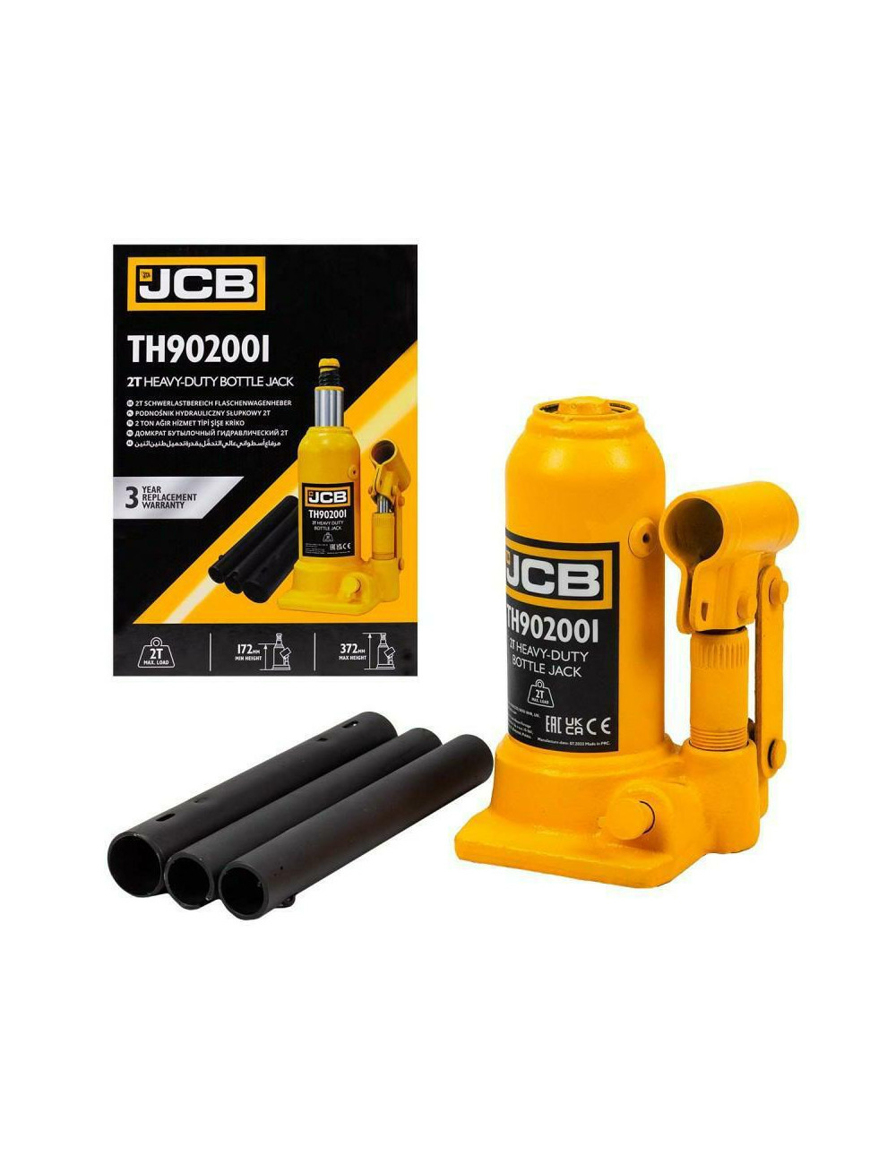 JCB PODNOŚNIK HYDRAULICZNY SŁUPKOWY 2T (H MIN 172mm, H MAX 372mm)