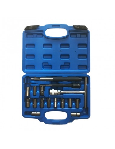 SATRA ZESTAW FREZÓW DO GNIAZD WTRYSKIWACZY 17szt.