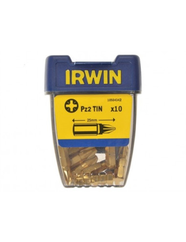IRWIN KOŃCÓWKA PZ2 x 25mm TIN 10szt.