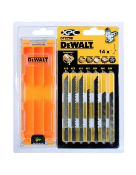 DEWALT BRZESZCZOT DO WYRZYNARKI MIX 14szt. DREWNO/LAMINAT/PCV