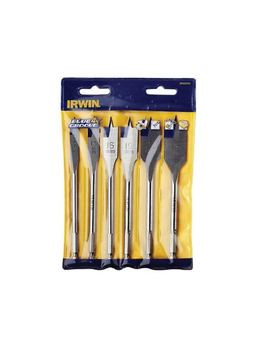 IRWIN WIERTŁO ŁOPATKOWE KOMPLET 6szt. BLUE GROOVE 4X 10, 13, 16, 19, 22, 25 mm