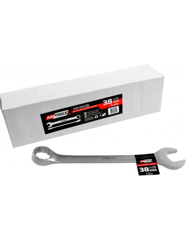 AWTOOLS KLUCZ PŁASKO-OCZKOWY CrV DIN3113 ROZMIAR: 38 (MM)