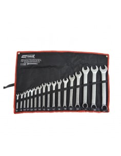 AWTOOLS KLUCZE PŁASKO-OCZKOWE KOMPLET 17elem. /8mm-32mm/