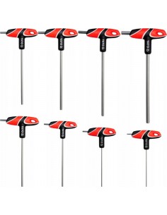 YATO KLUCZE IMBUSOWE/HEX Z RĘKOJEŚCIĄ KOMPLET 8 elem. 2,5/3/4/5/6/7/8/10mm