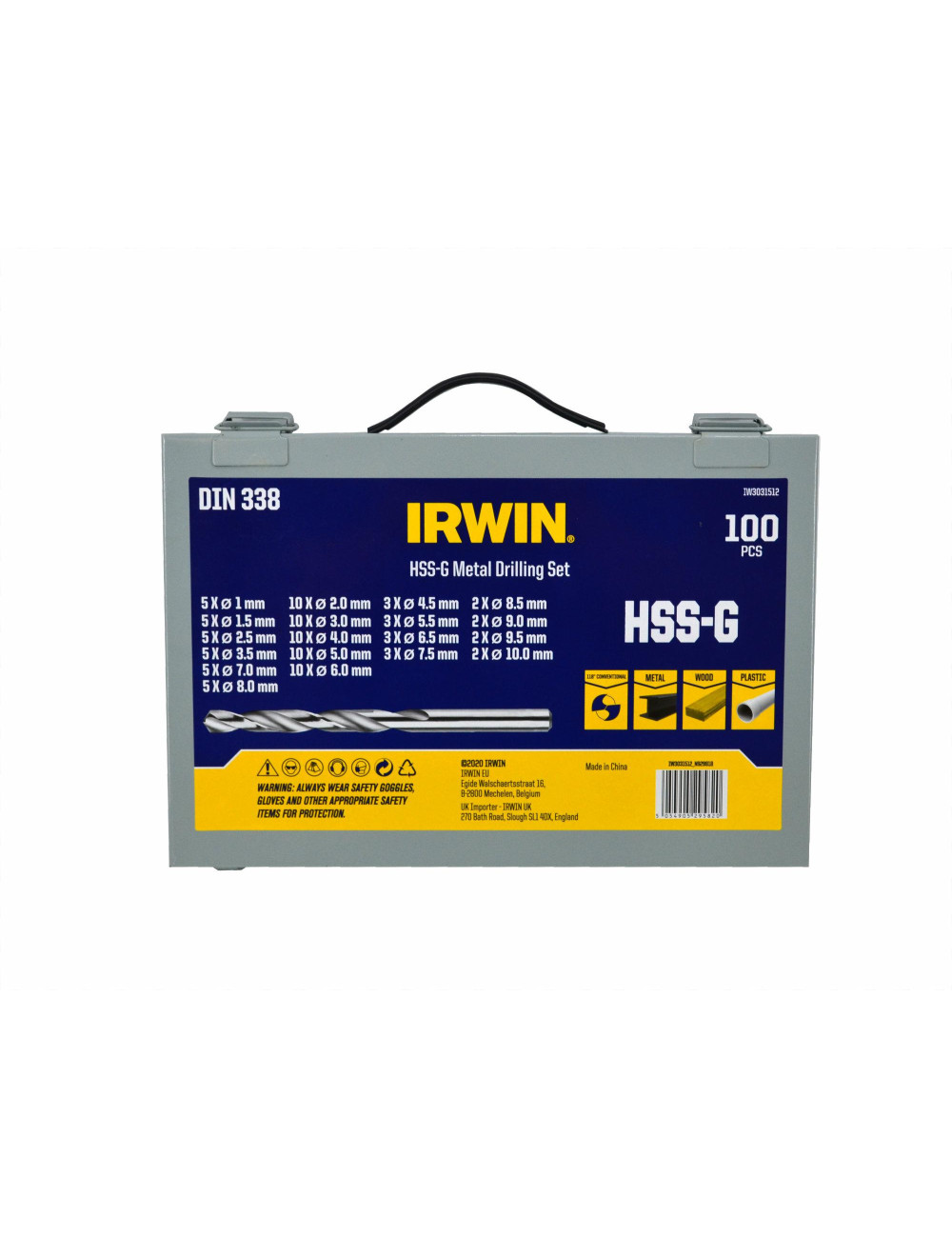 IRWIN WIERTŁA DO METAL ZESTAW 100SZT.