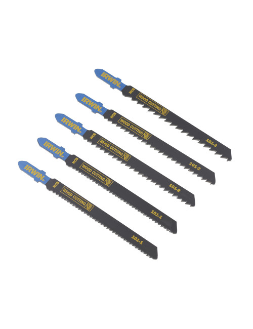 IRWIN BRZESZCZOT HCS HSS DO WYRZYNARKI TYP T KOMPLET 5szt. DREWNO (<50mm), w blistrze