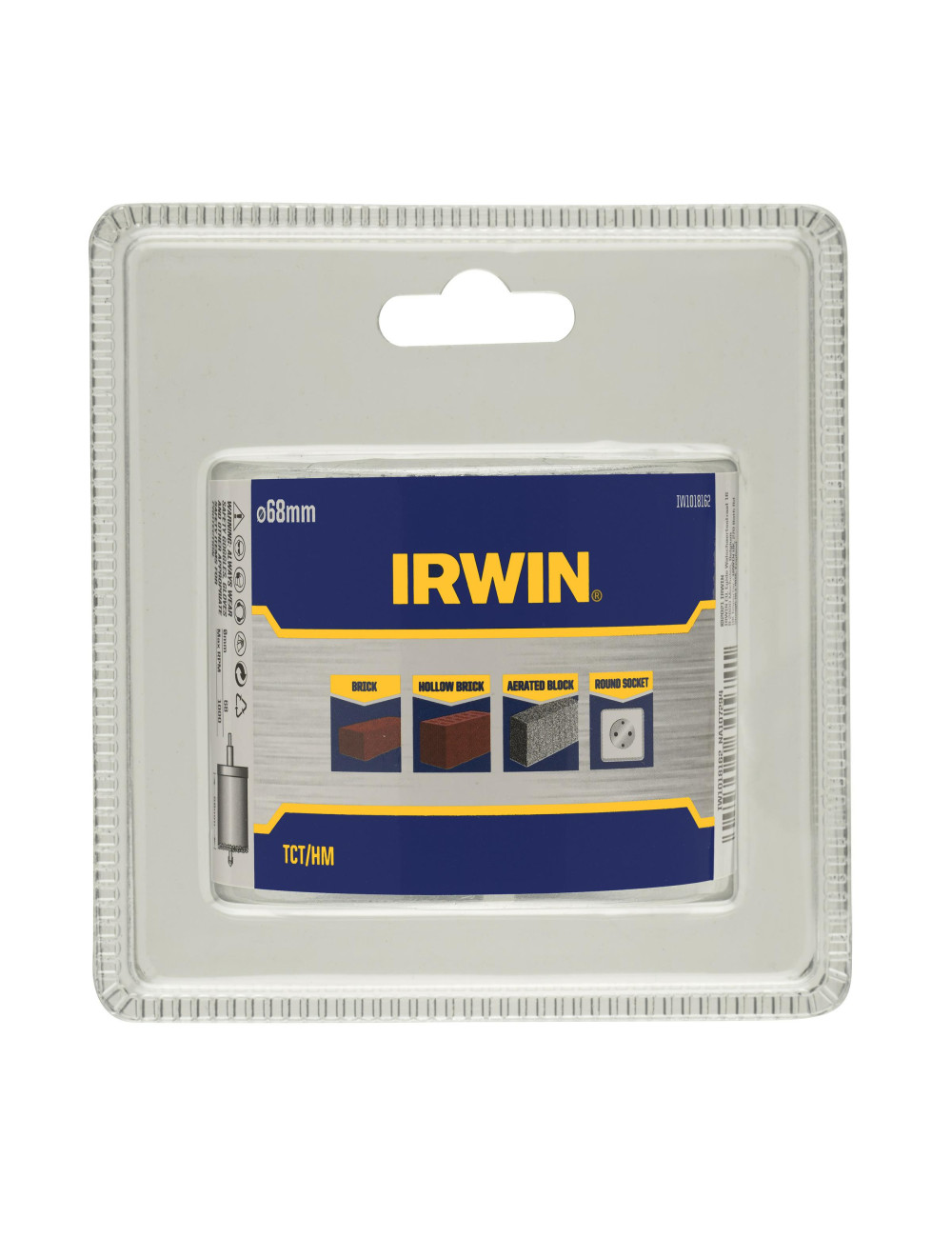 IRWIN OTWORNICA TCT HM BEZ ADAPTERA 68mm do cegieł, pustaków i betonu komórkowego