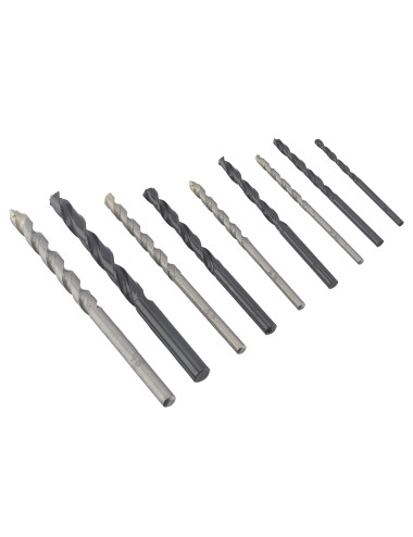 IRWIN WIERŁO DO BETONU METALU HSS KOMPLET 9szt. 3, 4(x2), 5(x2), 6(x2) i 8(x2)mm w kasecie