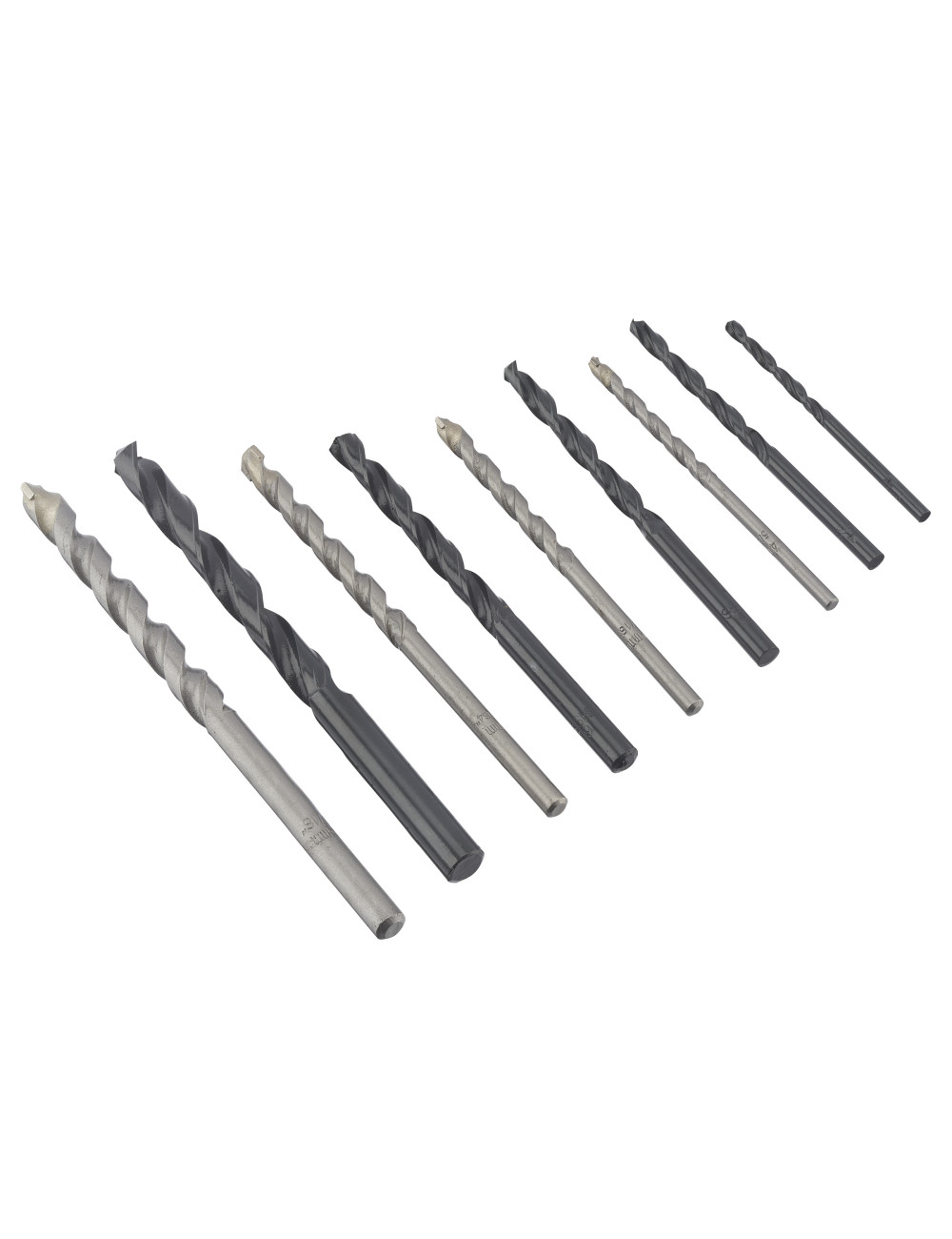 IRWIN WIERŁO DO BETONU METALU HSS KOMPLET 9szt. 3, 4(x2), 5(x2), 6(x2) i 8(x2)mm w kasecie