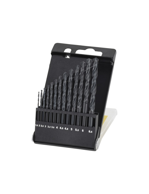 IRWIN WIERŁO METAL HSS-R DIN338 KOMPLET 13szt. 1,5-2-2,5-3-3,2-3,5-4-4,5-4,8-5-5,5-6-6,5mm w kasecie