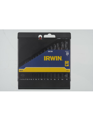 IRWIN WIERŁO METAL HSS-R DIN338 KOMPLET 19szt. 1-1,5-2-2,5-3-3,5-4-4,5-5-5,5-6-6,5-7-7,5-8-8,5-9-9,5-1