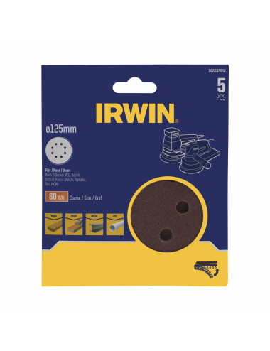 IRWIN DYSK RZEP DO SZLIFIEREK MIMOŚRODOWYCH 125mm
