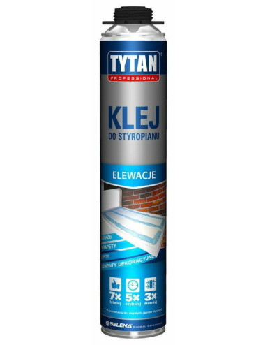 TYTAN KLEJ DO STYROPIANU PISTOLETOWY 750ml