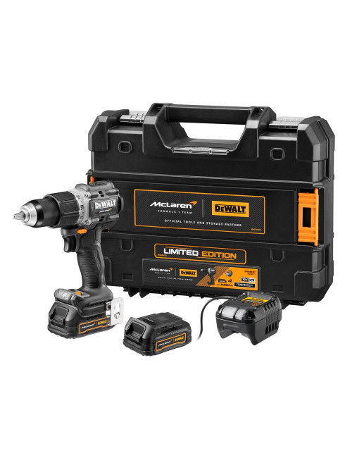 DEWALT WKRĘTARKA UDAROWA 18V DCD85ME2GT 90Nm 1x1,7Ah POWERSTACK GNF BL TSTAK MCLAREN