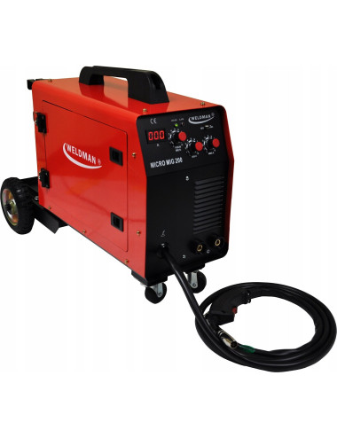 WELDMAN Spawarka Super Mig 205 - półautomat spawalniczy 200A, FLUX, MMA, MIG MAG