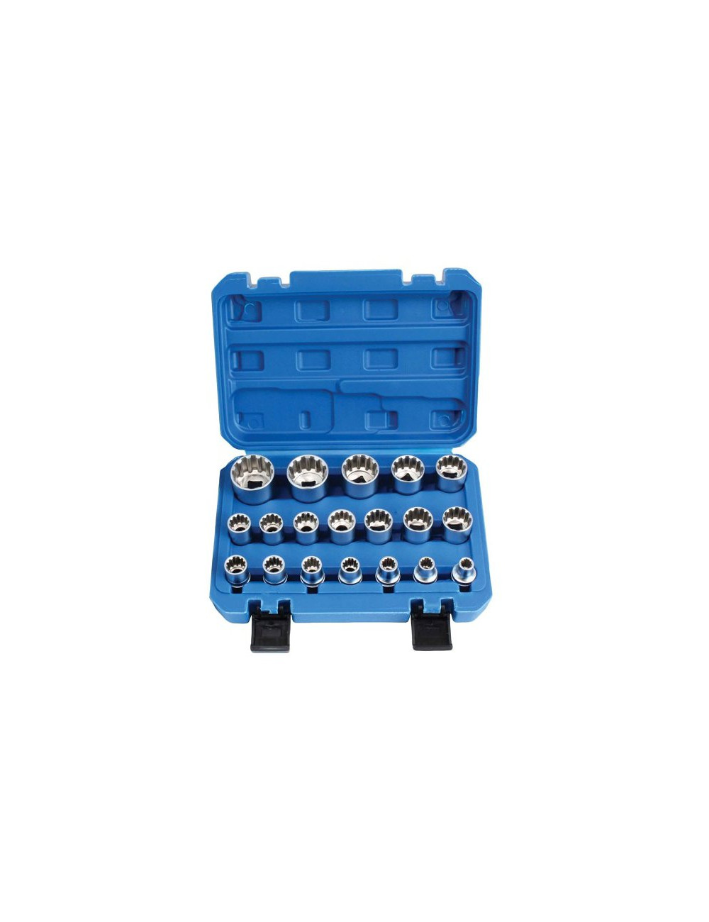 SATRA ZESTAW NASADEK 12-KĄT. VARIO-PLUS 1/2" 19szt.