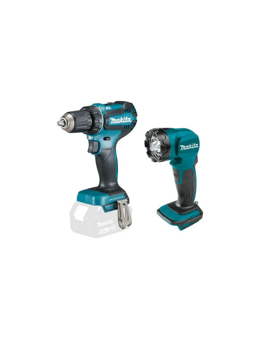 MAKITA ZESTAW COMBO 18V DLX2349J (DDF485+DML815) 3x3,0Ah