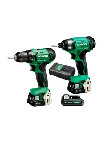 HIKOKI ZESTAW WKRĘTARKA 12V WKRĘTARKA DV12DA WFZ + ZAKRĘTARKA WH12DAW4Z 3x2,5Ah