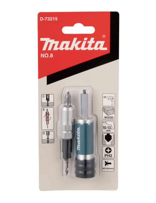 MAKITA D73215 Nr8 wiertło pogłębiacz bit 2,8mm Ph2 adapter