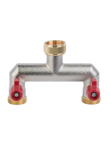 ROZDZIELACZ 2-DROŻNY GZ 3/4" MOSIĄDZ