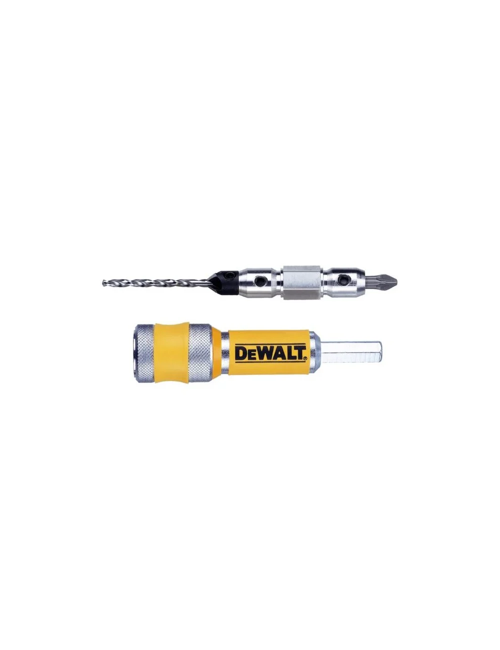 DEWALT POGŁĘBIACZ 12mm + WIERTŁO PILOTUJĄCE + KOŃCÓWKA PZ2