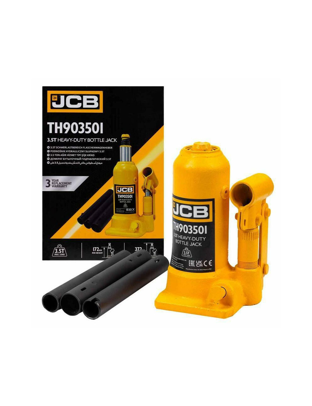 JCB PODNOŚNIK HYDRAULICZNY SŁUPKOWY 3,5T (H MIN 172mm, H MAX 372mm)