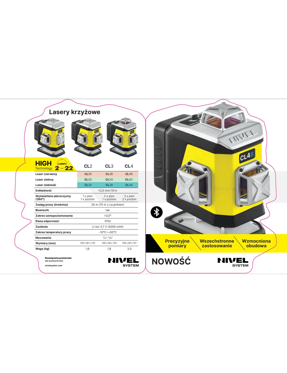 NIVEL SYSTEM LASER KRZYŻOWY CL3R