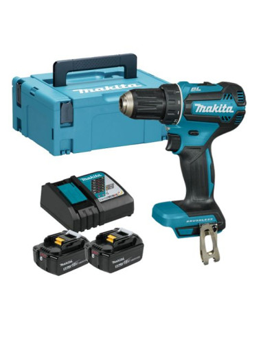 MAKITA WKRĘTARKA 18V DDF485RTJ 50Nm 2x5,0Ah BLDC MAKPAC