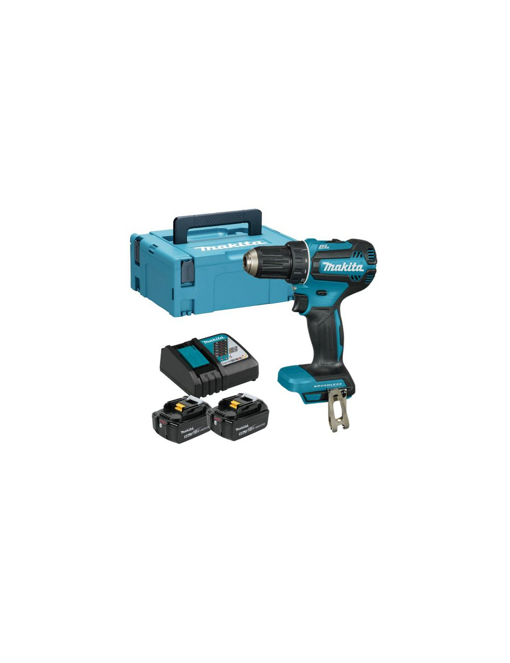 MAKITA WKRĘTARKA 18V DDF485RTJ 50Nm 2x5,0Ah BLDC MAKPAC
