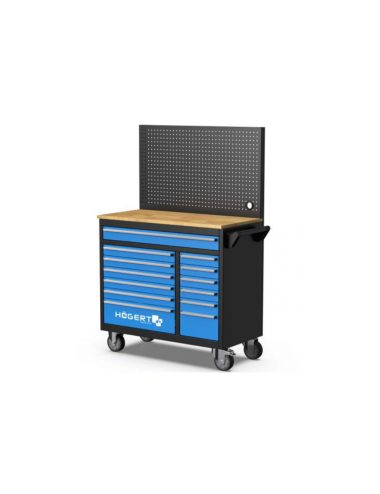 HOEGERT SZAFKA WARSZTATOWA 13 SZUFLAD Z PANELEM ŚCIENNYM