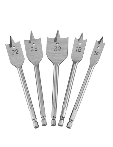 ZESTAW 5 WIERTEŁ PŁASKICH PIÓROWYCH DO DREWNA, DEWALT DT4798-QZ