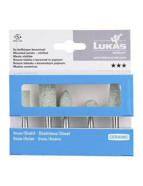 LUKAS ŚCIERNICA TRZPIENIOWA ZESTAW 5szt. CERAMICZNE NIERDZEWKA STAL