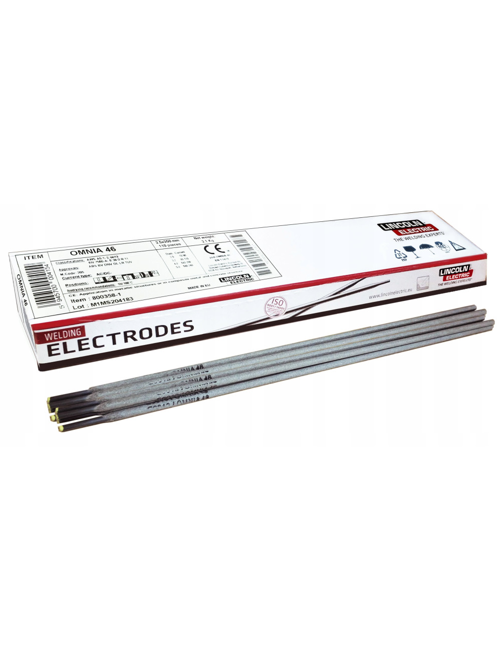 LINCOLN ELEKTRODA OMNIA 46 FI 3,2mm / 2,3kg