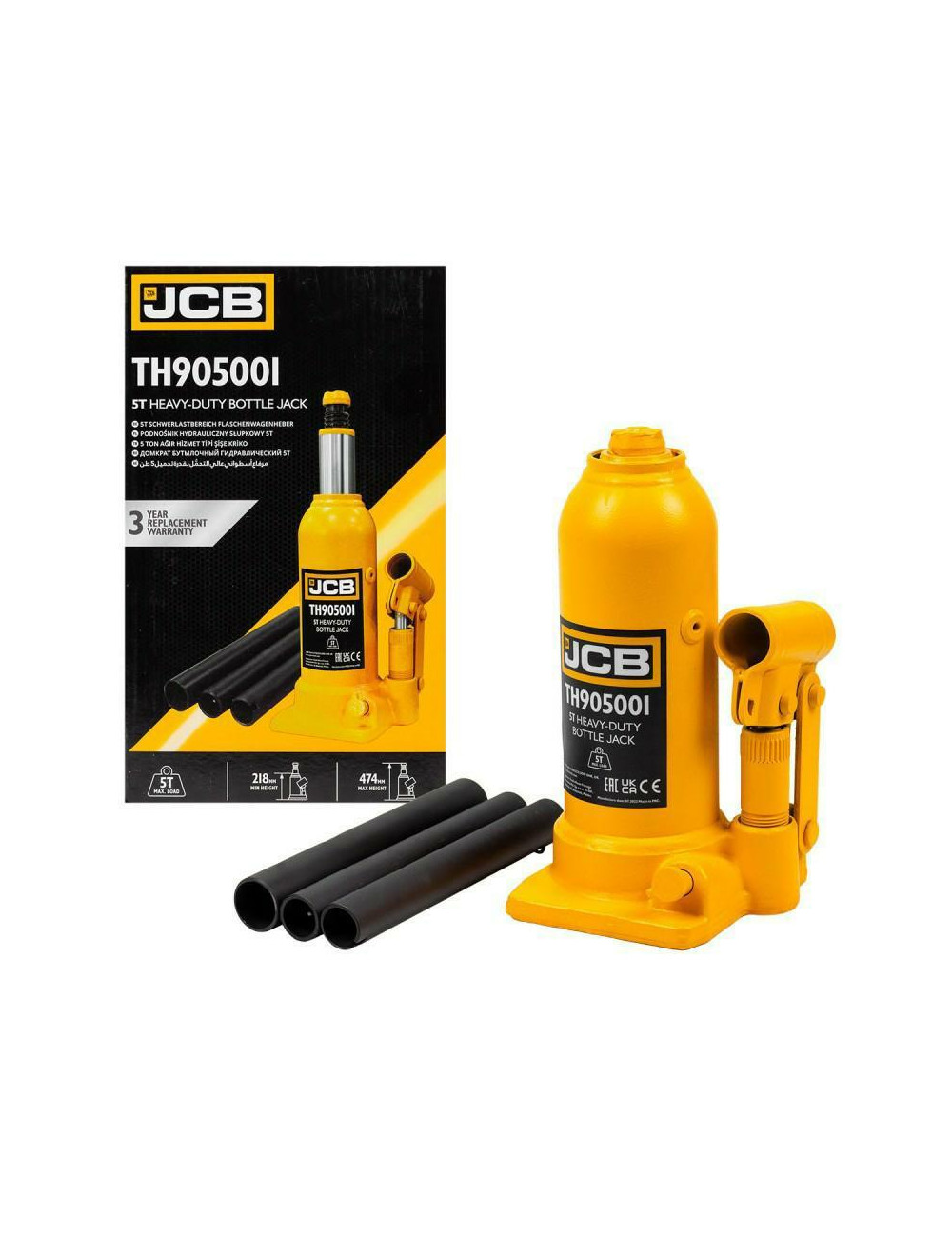 JCB PODNOŚNIK HYDRAULICZNY SŁUPKOWY 5T H MIN 218mm, H MAX 474mm