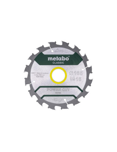 METABO PIŁA TARCZOWA HW CT 165x30x16z POWER CUT WOOD CLASSIC
