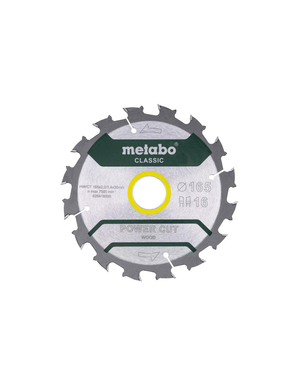 METABO PIŁA TARCZOWA HW CT 165x30x16z POWER CUT WOOD CLASSIC