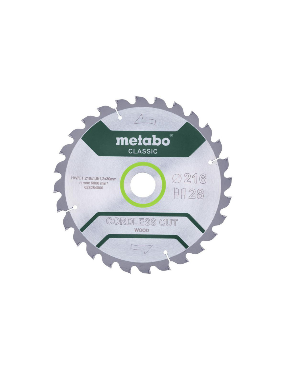 METABO PIŁA TARCZOWA HW CT 216x30x28z CORDLESS CUT WOOD CLASSIC